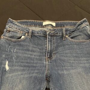 KanCan Women's Straight Leg Blue Jeans